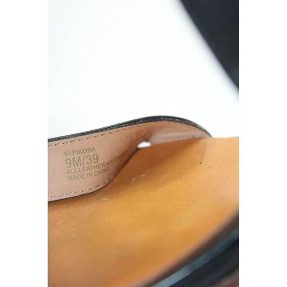 VC Signature Womens Ankle Strap Stiletto Sandals Black Leather Size 39 9 - Picture 6 of 6